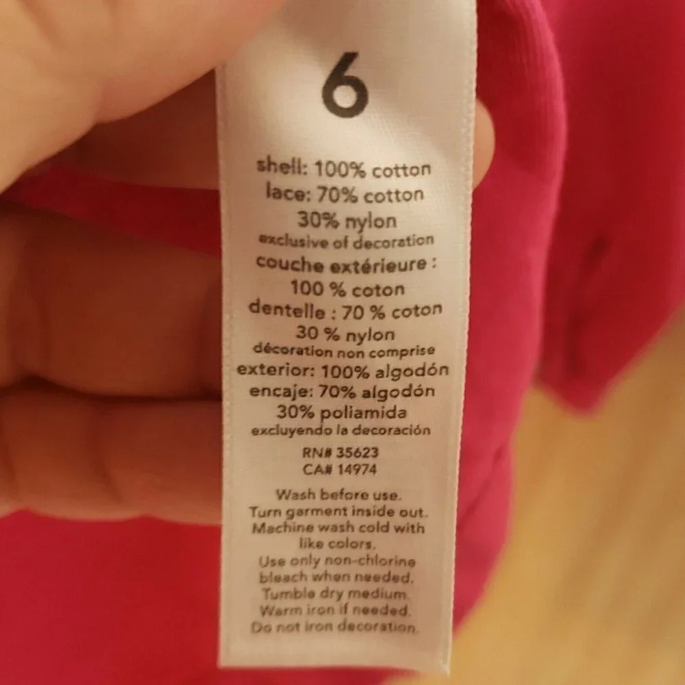 Carters Girls Pink Long Sleeve Cotton Tunic 6